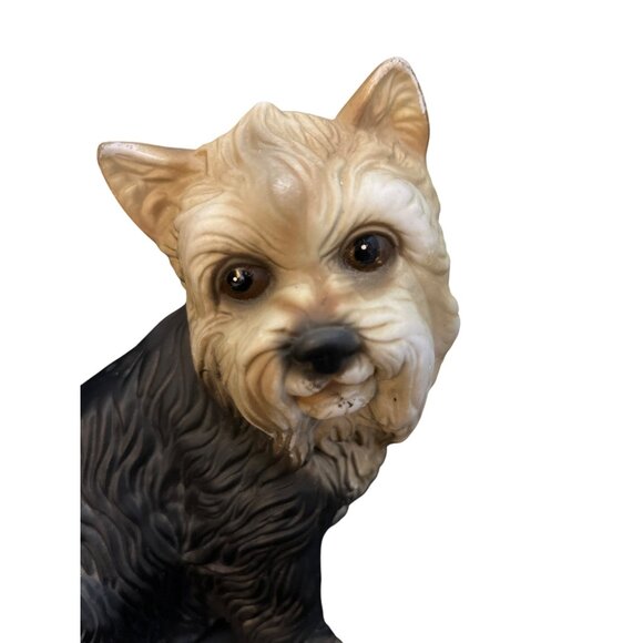 Yorkshire Terrier Figurine Excellent Condition 7” x 5 1/2” Realistic - Picture 3 of 7